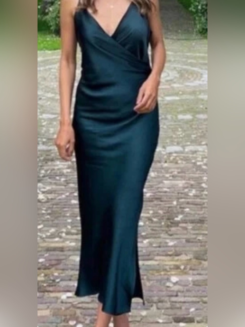 NEW with Tags ZARA dress. Emerald green. Size XS